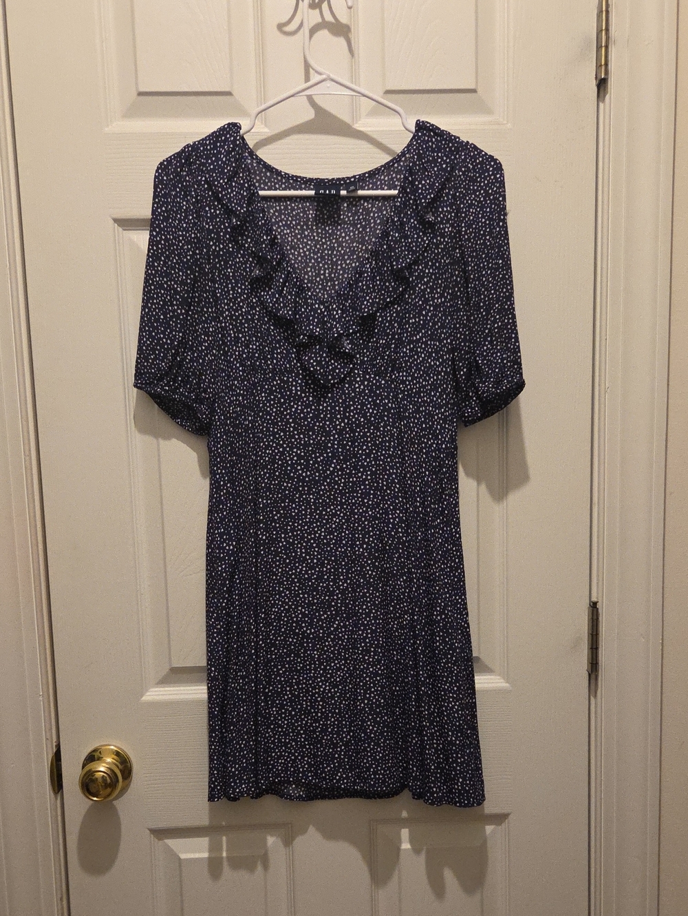 Navy Gap Dress- Heart Print